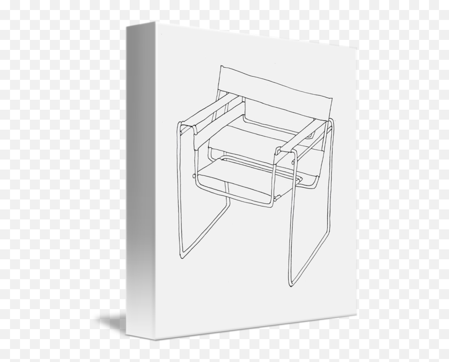 Wassily Chair Line Drawing - Marcel Breuer Wassily Chair Illustratin Png,Style Icon 2009