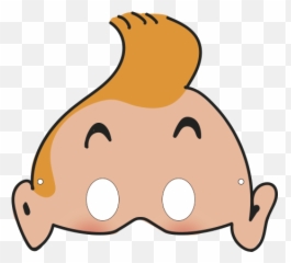 Careta Tintin Clipart - Happy png