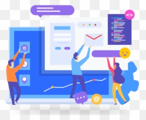 Custom Web Application Development In - Illustrations Full Stack png