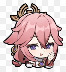 Ahlam Smolbunnyy Twitter - Yae Miko Chibi png