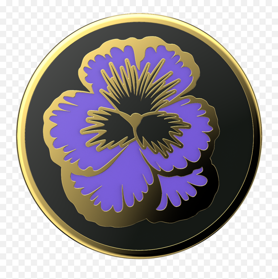 Enamel Flowering Iris Popgrip Popsockets Official - Embellishment Png,Iris New York Fashion Icon