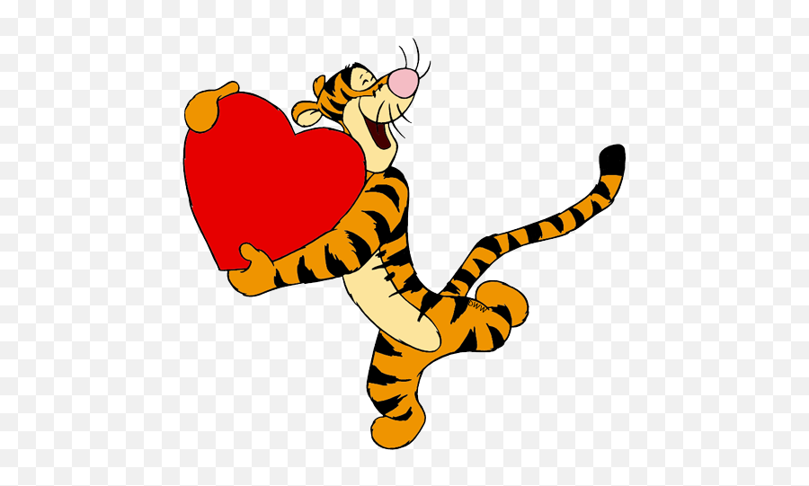 Tigger With Heart - Tiger Winnie De Pooh Png,Tigger Png