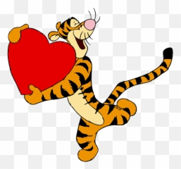 Tigger With Heart - Tiger Winnie De Pooh Png,Tigger Png