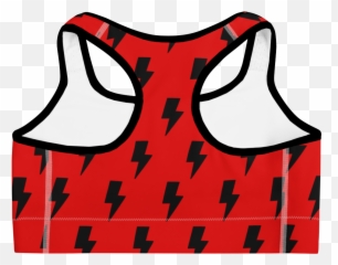 Download Black Red Lightning Bolts - Sports Checkered Bra Png,Red Lightning Transparent