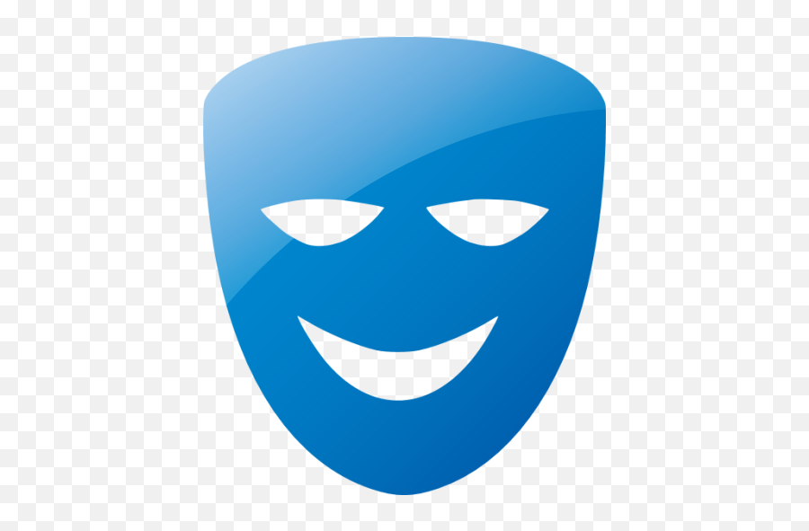 Web 2 Blue Comedy Mask Icon - Mask Icon Blue 512x512 Png Mascara Roja Png,Comedian Icon