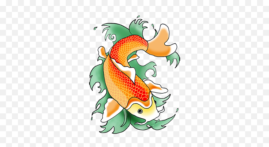Cool Drawings - Koi Fish Clip Art Png,Cartoon Fish Transparent Background -  free transparent png images 