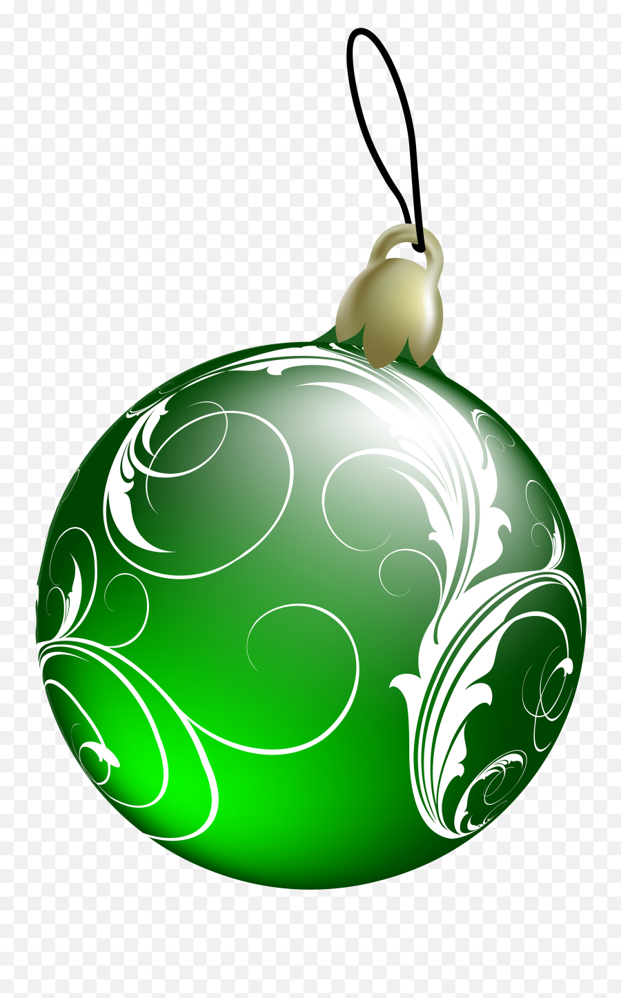 Beautiful Green Christmas Ball Png - Christmas Ornaments Png Clipart,Christmas Ornament Png