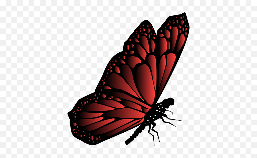 Transparent Png Svg Vector - Red Butterfly Vector Png,Butterfly Vector Png
