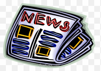 Newspaper Royalty Free Vector Clip Art Illustration - News Paper Clipart png