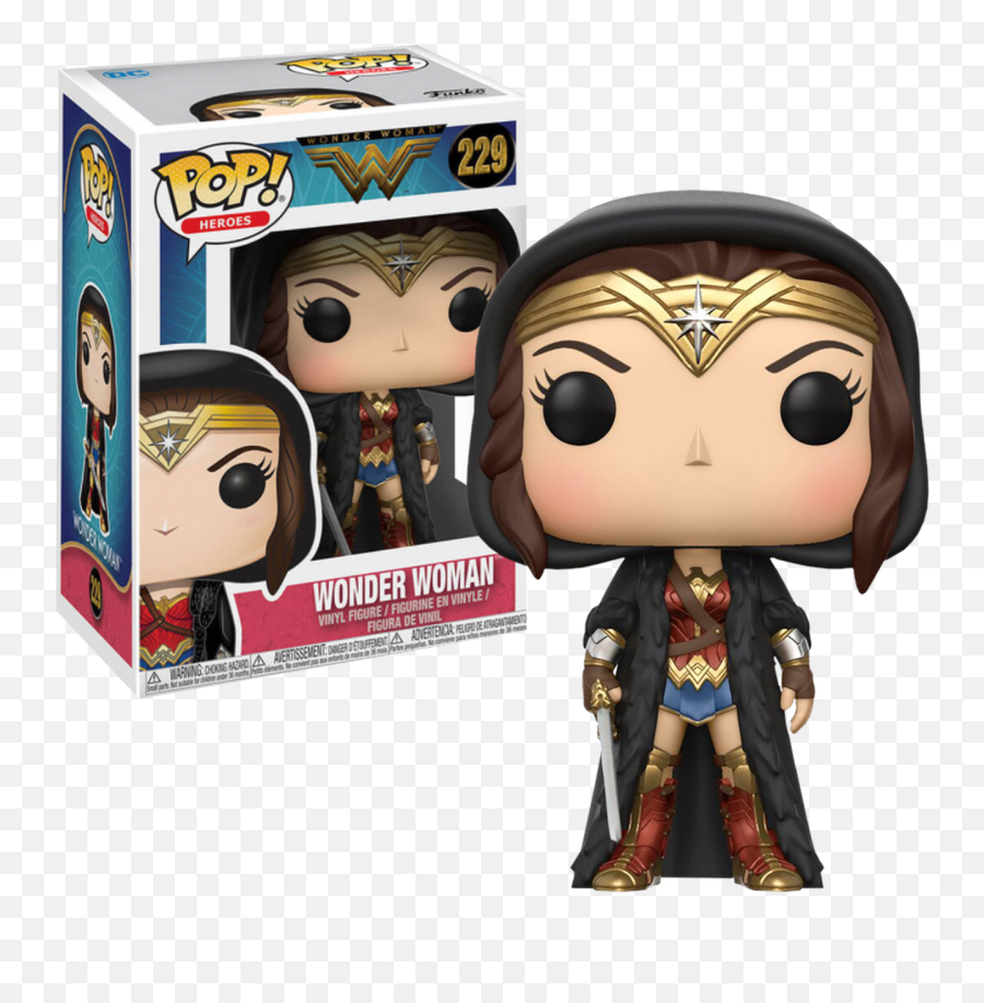 Wonder Woman 2017 - Wonder Woman With Cloak Pop Funko Pop Wonder Woman 229 Png,Gal Gadot Png