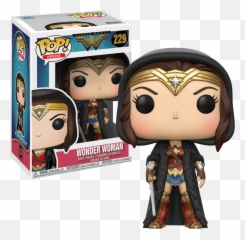 Wonder Woman 2017 - Wonder Woman With Cloak Pop Funko Pop Wonder Woman 229 Png,Gal Gadot Png