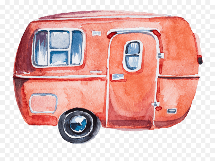 Download Hd Camper College - Port North Gone Camping Double Wohnwagen Watercolor Png,Camper Png