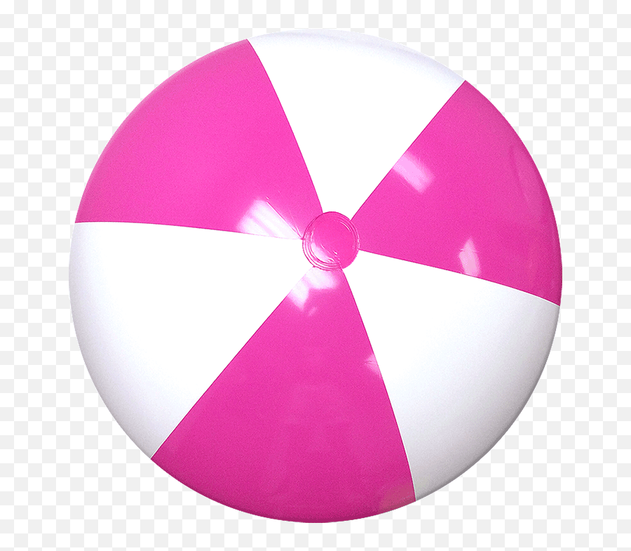 Hot Pink White Beach Balls - Circle Png,Beach Balls Png