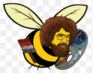 Til There Is A Bob Ross Bee - Bob Ross Bee Clipart Full Bob Ross Clipart Png,Bob Ross Png