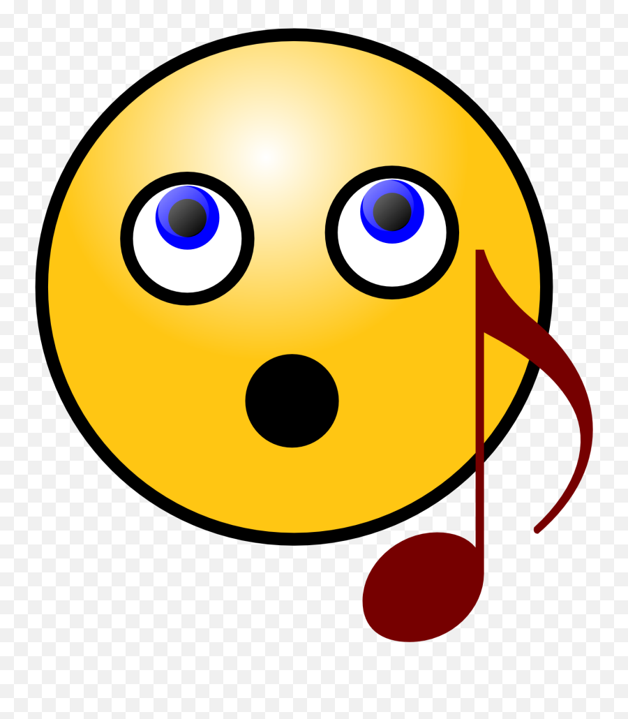 Emoji Clipart Silence Transparent Free For - Singing Smiley Face Clipart Png,Shocked Emoji Transparent