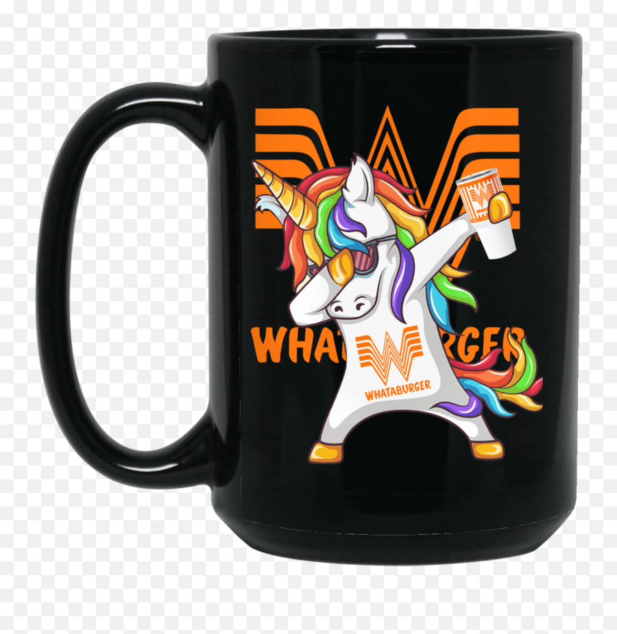 Burger Unicorn Dabbing Mug - Funny Unicorn 15oz Mug Png,Dabbing Unicorn Png