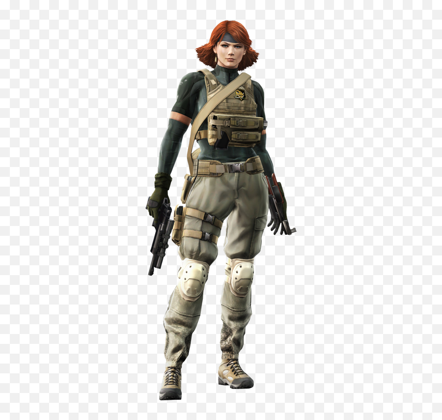 Download Hd Female Soldier Png Black And White - Meryl Metal Gear Solid Women,Soldier Png