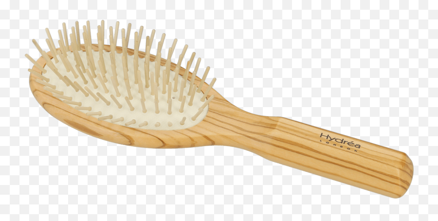 Hydrea Olive Wood Hair Brush With Pins - Wood Hair Brush Png,Hair Brush Png
