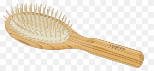 Hydrea Olive Wood Hair Brush With Pins - Png