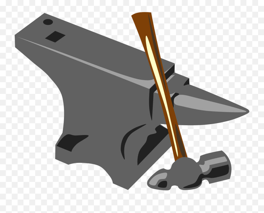 Fileblacksmith Anvil Hammersvg - Wikipedia Blacksmith Hammer And Anvil Png,Hammer Clipart Png