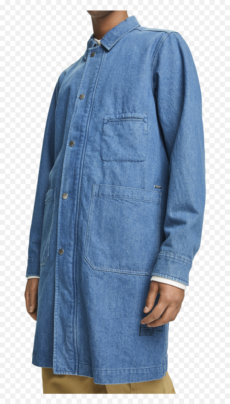 Denim Trench Coat - Pocket Png,Trench Coat Png