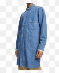 Denim Trench Coat - Pocket Png,Trench Coat Png