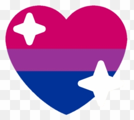 Heart Sparkles Bisexual - Bi Heart Emoji Discord Clipart Rainbow Heart Emoji Discord Png,Pink Heart Emoji Png