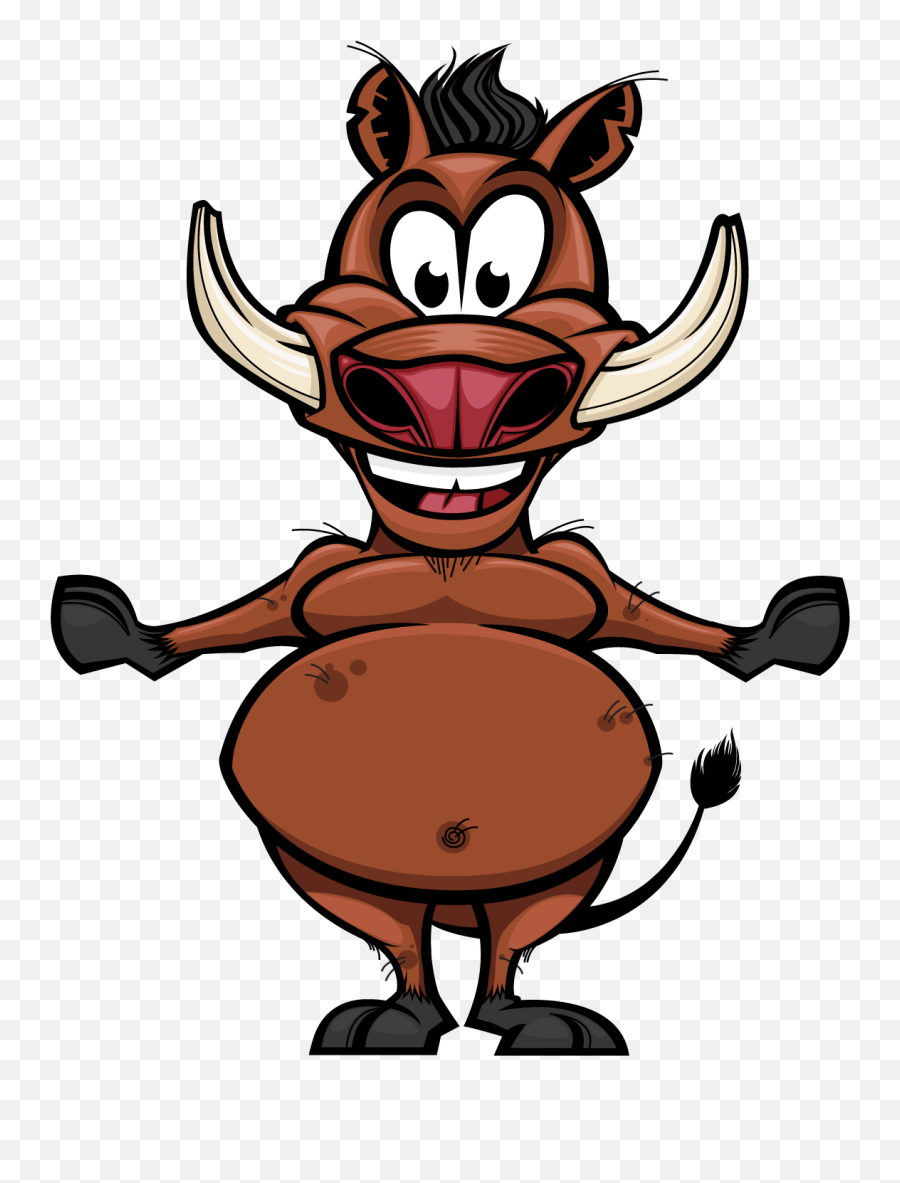 Boar Clipart Warthog - Wild Boar Cartoon Png,Warthog Png