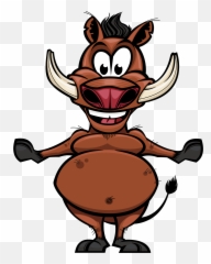 Boar Clipart Warthog - Wild Boar Cartoon Png,Warthog Png