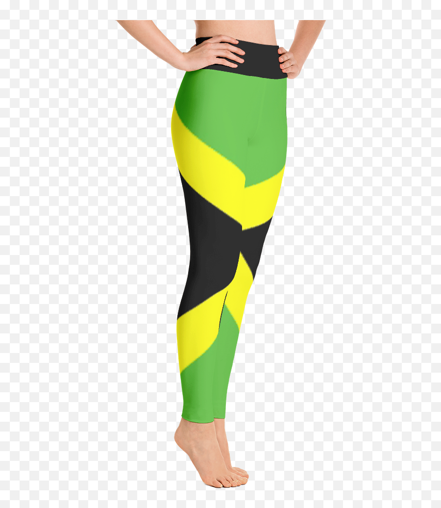 Download Jamaican Flag Yoga Leggings - Colombian Flag Leggings Png,Jamaican Flag Png