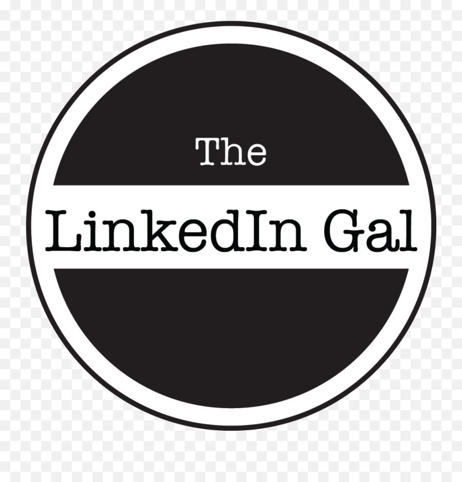 The Linkedin Gal Png Logo Black And White