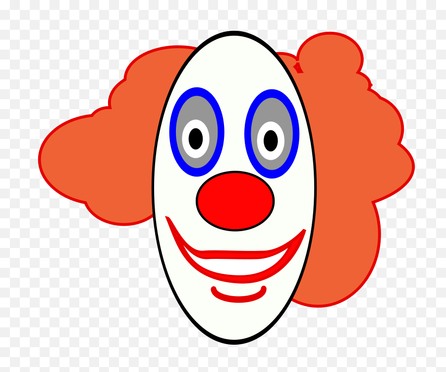 Creepy Clown Face Clip Art - Creepy Clown Clipart Png,Scary Clown Png