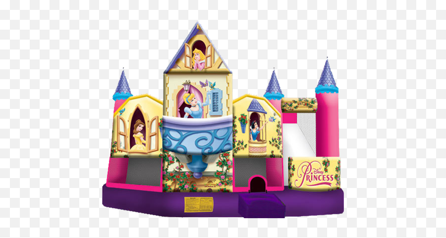 Download Toronto Bouncy Castle Rentals Party - Disney Princess 3d 5 In 1 Combo Bounce House Png,Princess Castle Png