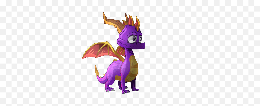 Spyro - Spyro The Dragon Pixel Png,Spyro Transparent