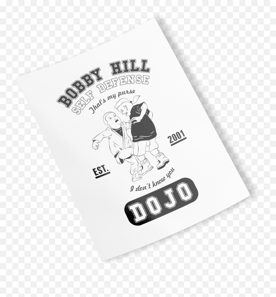 Bobby Hill Self Defense Dojo Sticker - Illustration Png,Bobby Hill Png