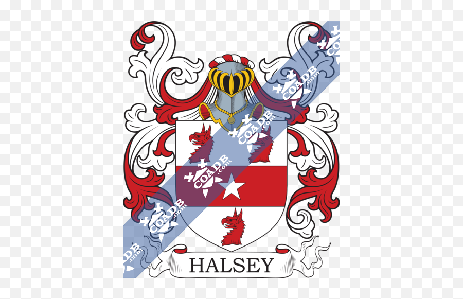 Halsey Family Crest Coat Of Arms And Name History - Coat Of Arms Louw Png,Halsey Logo Transparent