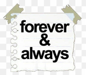 Forever And Always Sticker By You Will - Vertical png