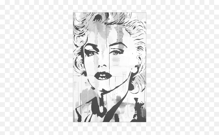 Marilyn Monroe In Color - Big Wall Décor Hair Design Png,Marilyn Monroe Icon