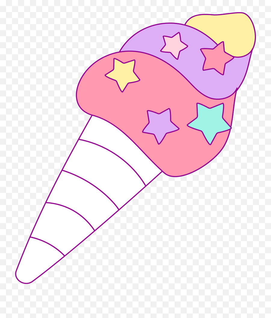 Ice Cream Png Tumblr Hd - Unicorn Ice Cream Clipart,Tumblr Transparent Png