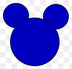 Mickey Mouse Ears Clipart - Head Black Transparent png