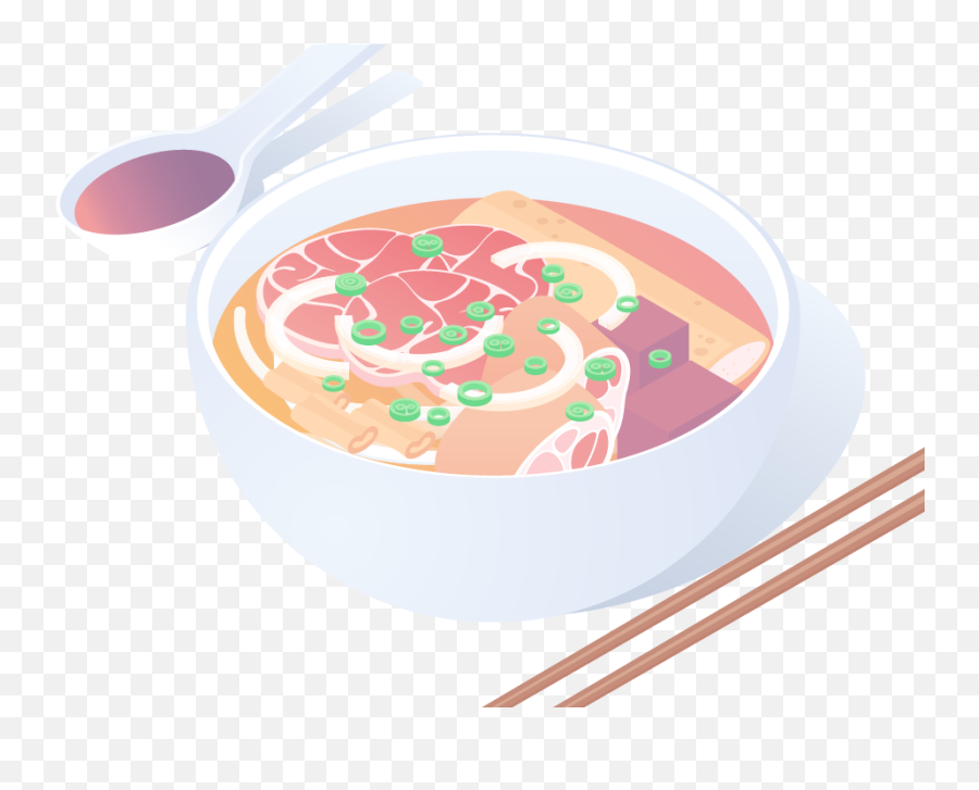 Vietnamese Noodle Soup À La Hue - Soup Spoon Png,Bowl Of Soup Icon