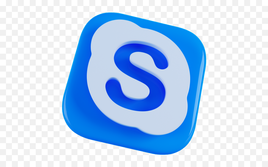 Skype Logo Free Icon Of Social Media 3d - Icon Skype 3d Png,Skype Circle Icon