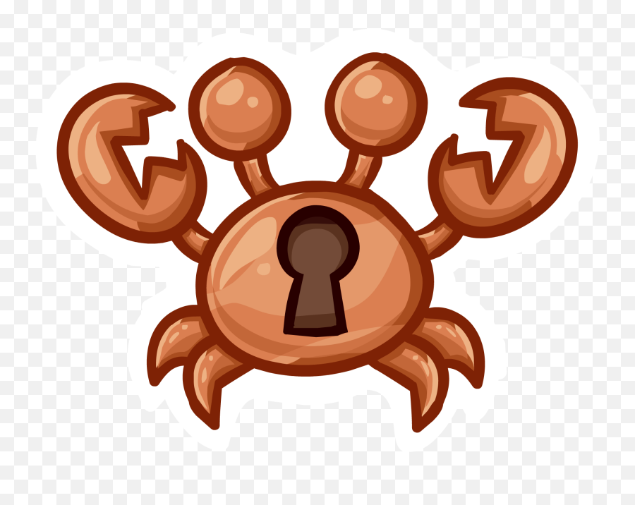 Crab Lock Pin Club Penguin Wiki Fandom - Decapods Png,Crab Icon