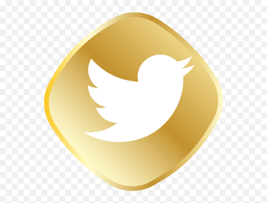 Gold Twitter Logo - Verification Twitter Clipart Full Size Twitter Logo Navy Blue Png,Twitter Logo