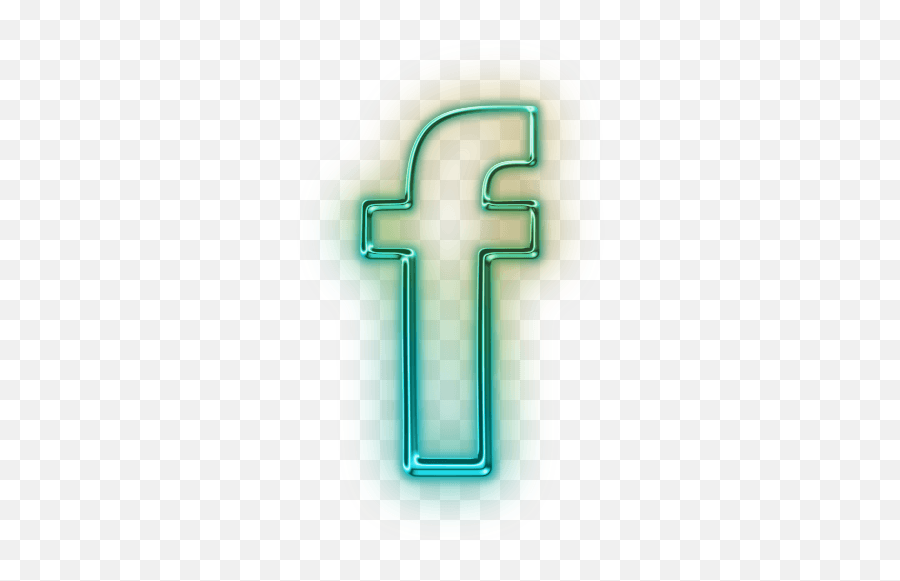Turquoise Facebook Logo - Logodix Neon Facebook Icon Png,Facebook Icon Transparent