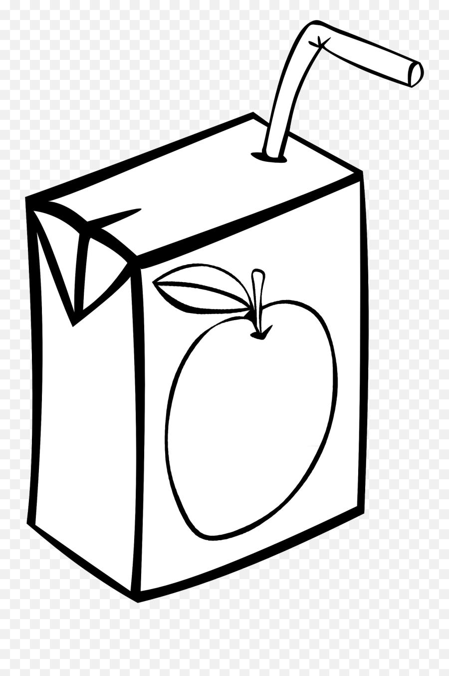 Apple Juice Bw Svg Freeuse Png Files - Juice Black And White,Juice Box Png