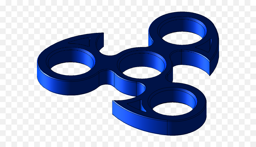 Stylish Fidget Spinner 3d Cad Model Library Grabcad - Solid Png,Fidget Spinner Icon