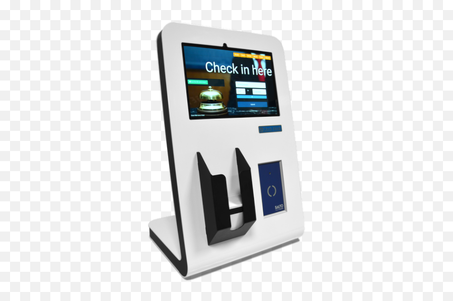 Hotel Kiosk - Checkinout And Self Service Clock Kiosk Clock Kiosk Png,Icon Live Employee Self Service