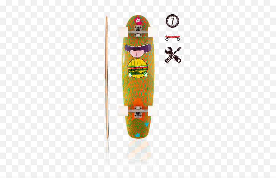 Longboard Skateboard Decks U0026 Completes By Lush Free Uk - Longboard Png,Faceless Icon Tumblr