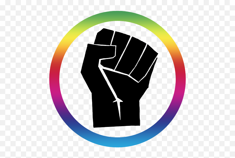 Black Power Fist With Spectrum Color Circle 1971 Oakland Png Super Icon